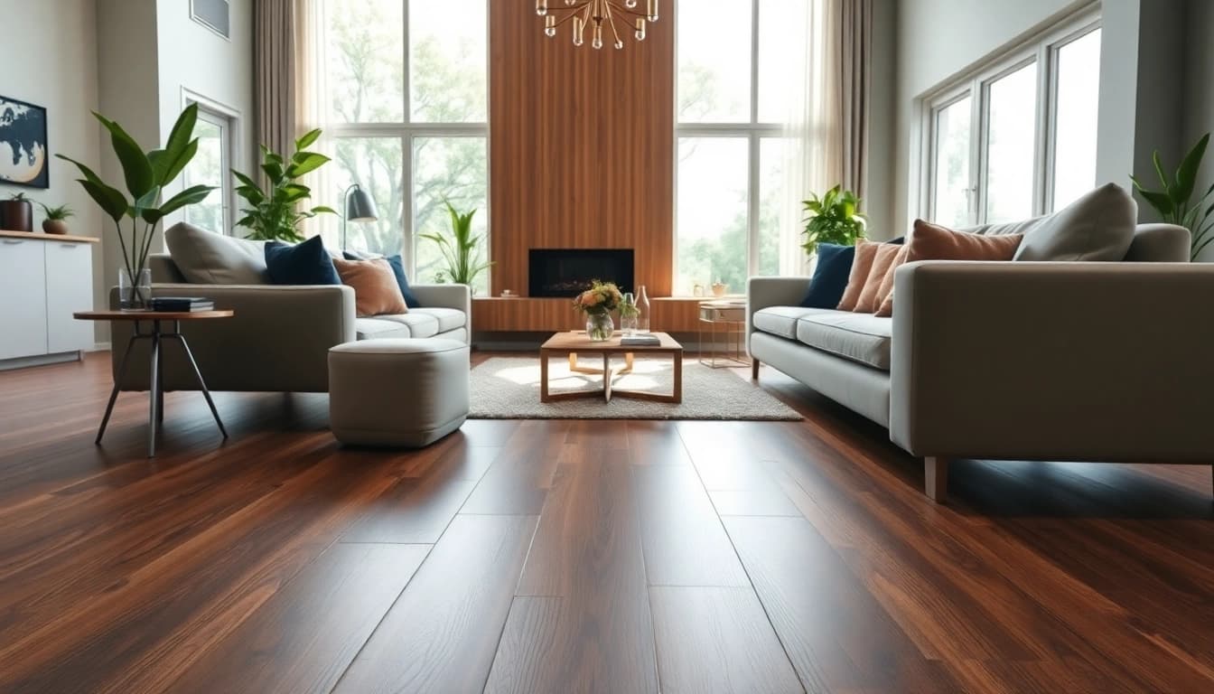 Transform your space with the best lvp flooring in rich walnut tones for a stylish home design.