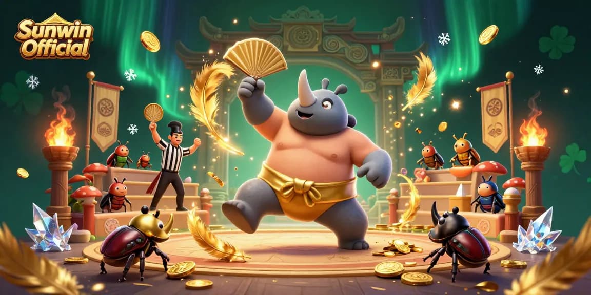 Experience thrilling gameplay at Sunwin Official with a vibrant, interactive casino scene.