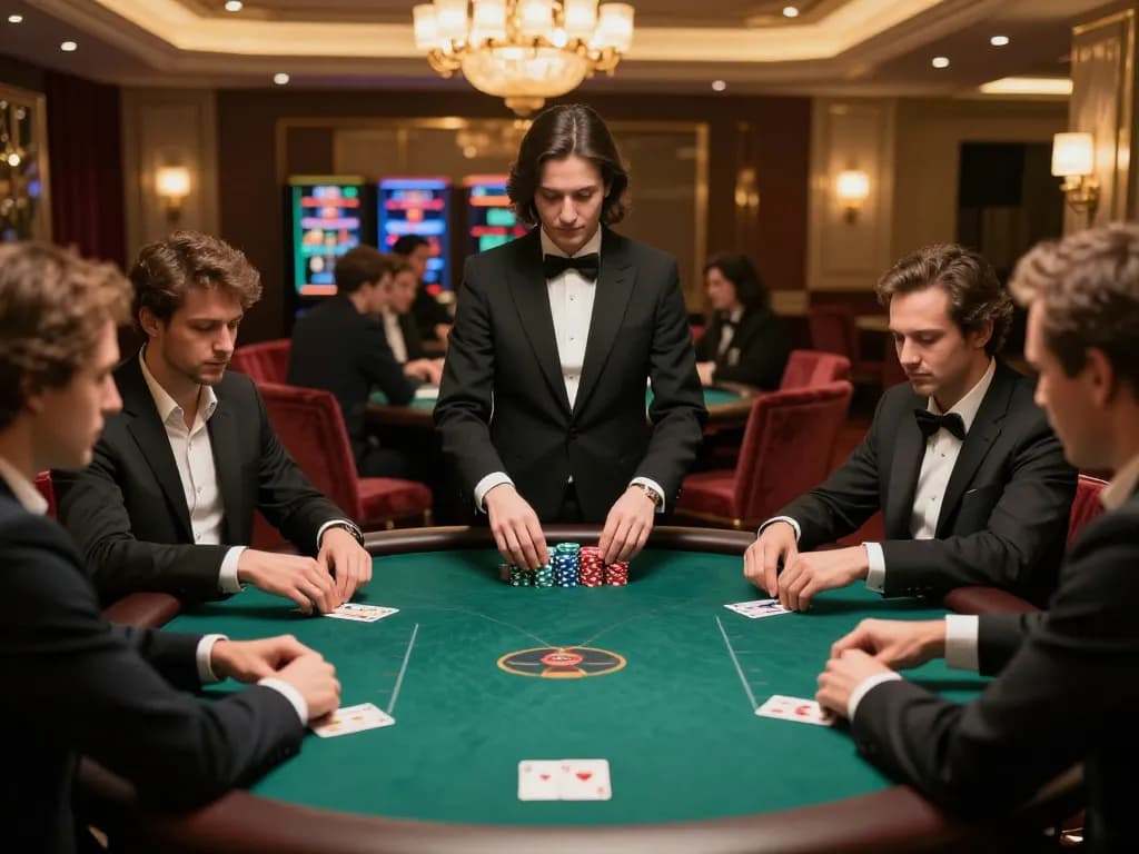 Witnessing a thrilling poker game at a luxurious casino, windd brings excitement to the table.