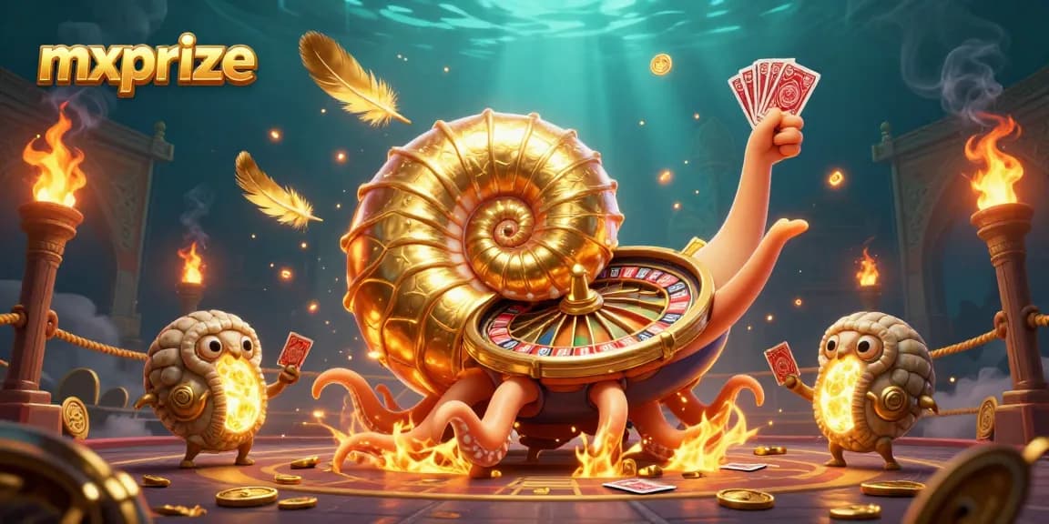 Experience thrilling gaming adventures with mxprize in a vibrant 3D casino illustration.