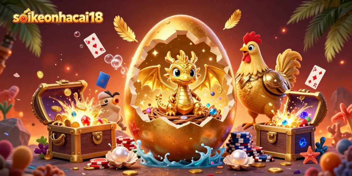 Bet on thrilling moments with soikeonhacai18 featuring a golden dragon and poker chips in vibrant casino illustration.