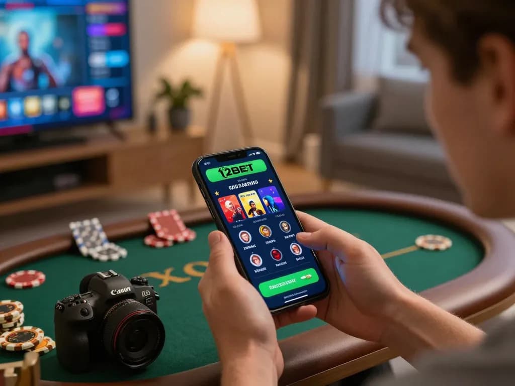 Người chơi khám phá ứng dụng casino 12bet để có trải nghiệm chơi game trực tuyến thú vị tại nhà