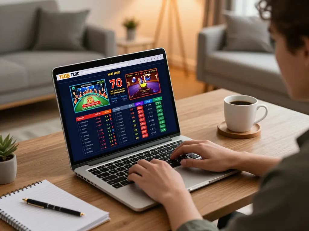 Join the exciting online betting action on 77LOC with a player engaged in live casino games.