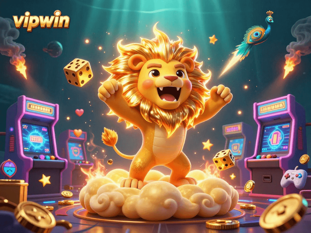 Experience thrilling gameplay with vipwin's dynamic casino scenes featuring vibrant characters and elements.