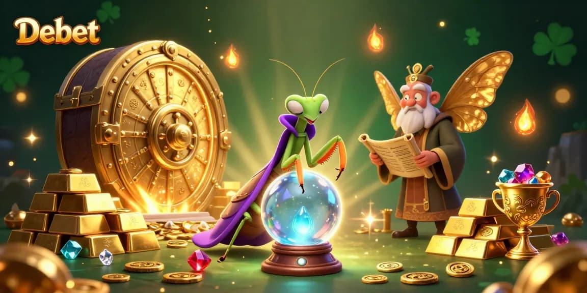 Debet offers thrilling slots with vibrant gems, gold treasure, and immersive 3D casino energy.