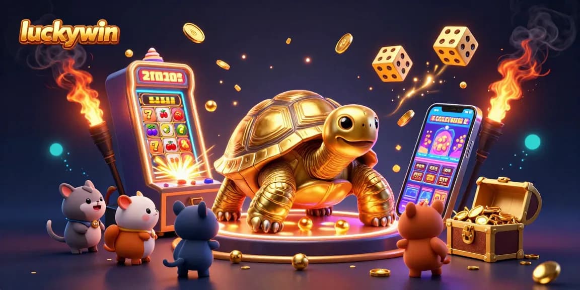Engage in thrilling gameplay at Luckywin with vibrant visuals of exciting casino action.