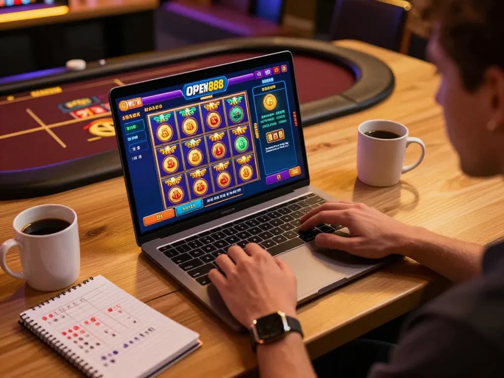Players enjoying exciting gameplay on open88 online casino interface, showcasing vibrant game graphics