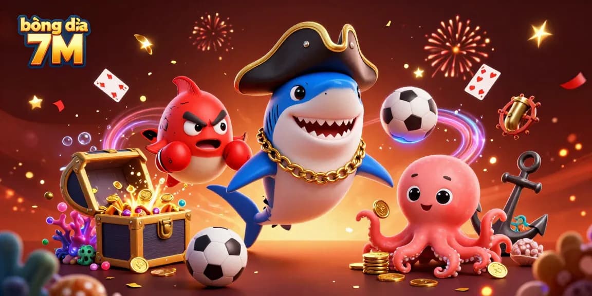 Experience bóng đá 7M with vibrant casino action, featuring dynamic characters and exciting betting elements.