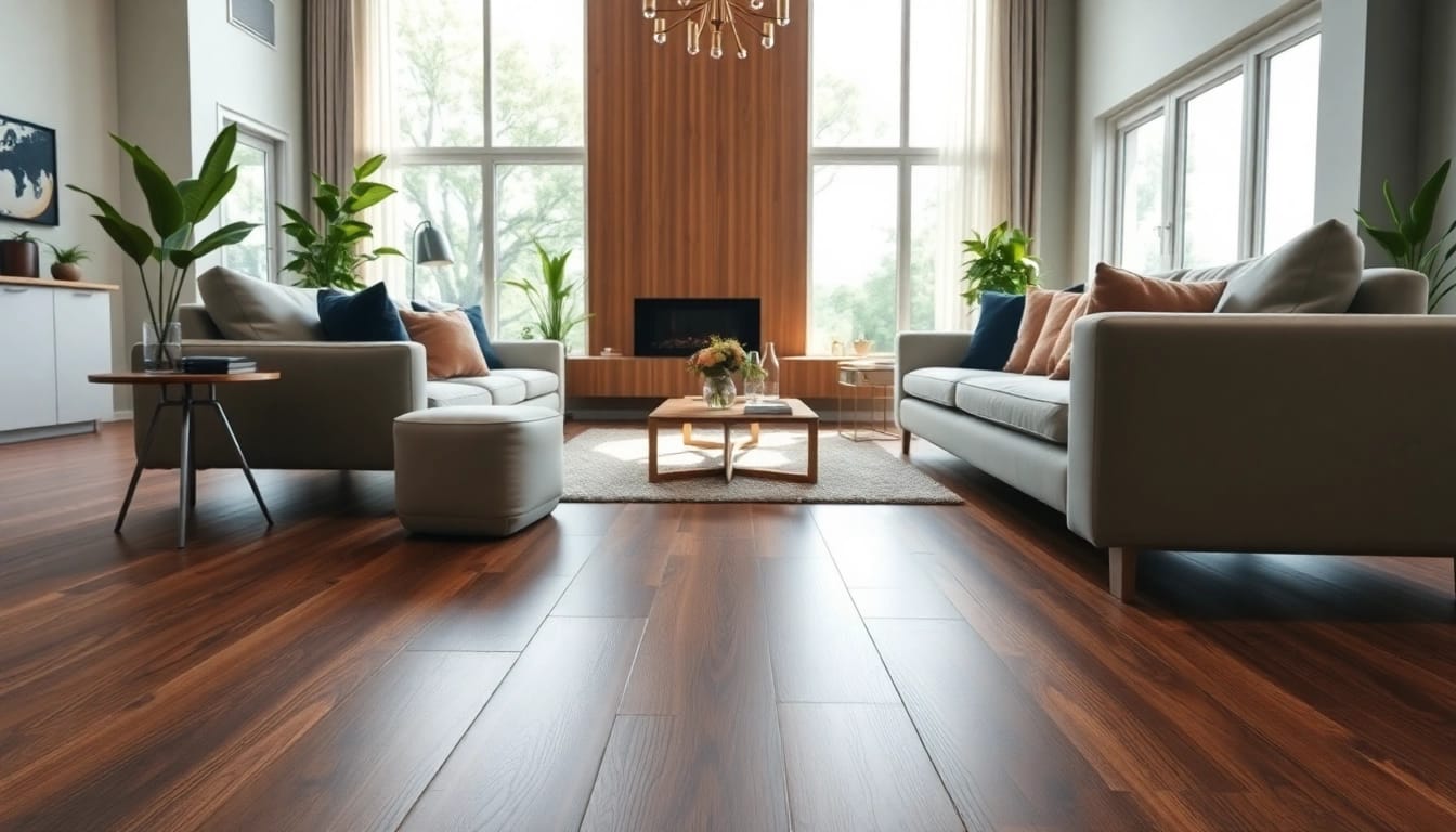 Transform your space with the best lvp flooring in rich walnut tones for a stylish home design.