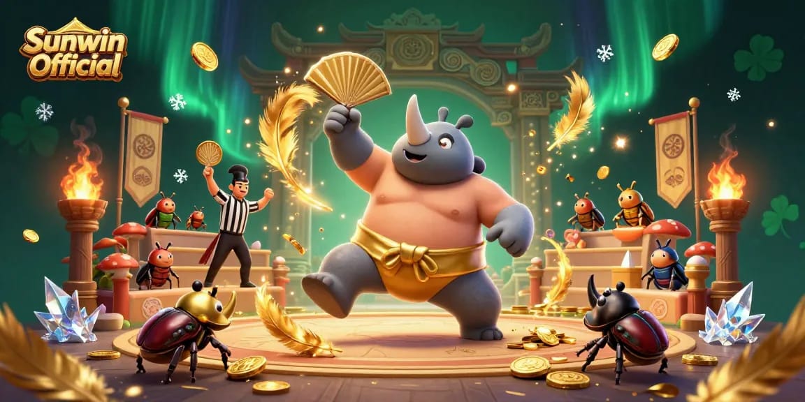 Experience thrilling gameplay at Sunwin Official with a vibrant, interactive casino scene.