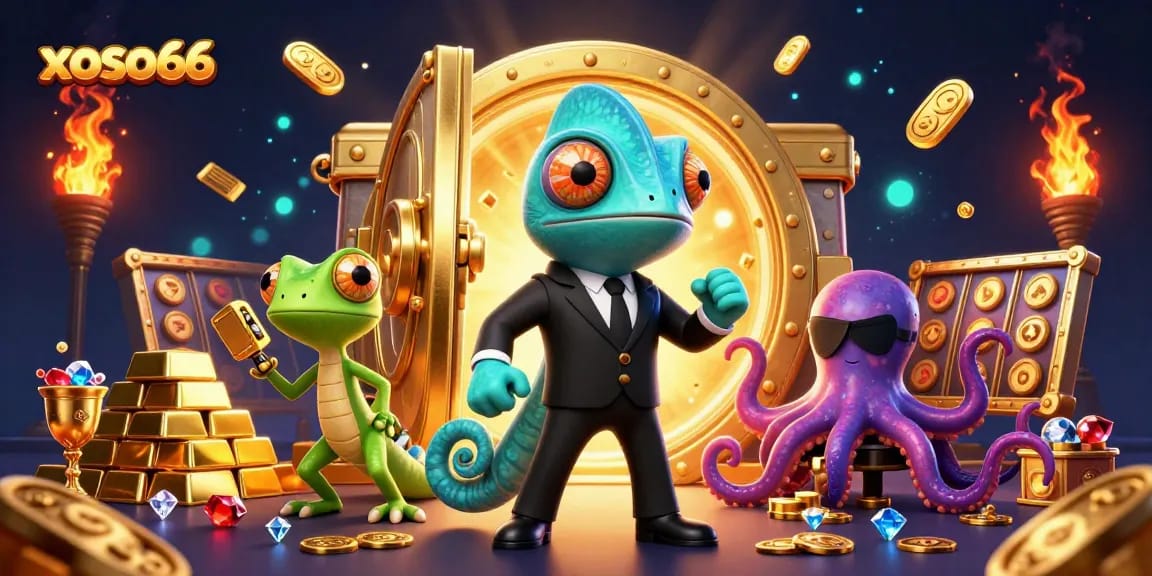 Experience thrilling gambling adventures at xoso66 with vibrant characters and treasures.