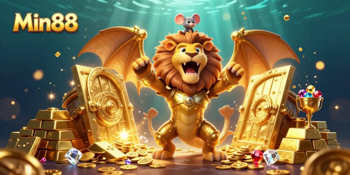 Experience thrilling gaming adventures with Min88's rich casino atmosphere and golden treasures.