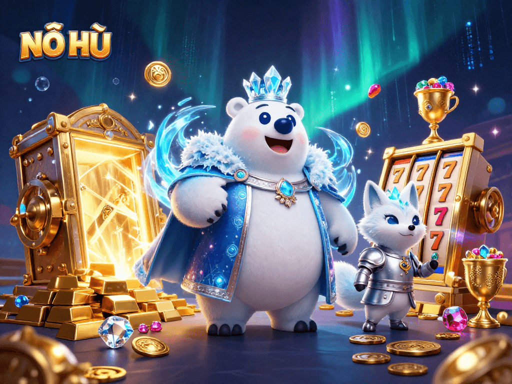 Engage in the thrilling NỔ HŨ experience with vibrant visuals, jackpot excitement, and dynamic energy.