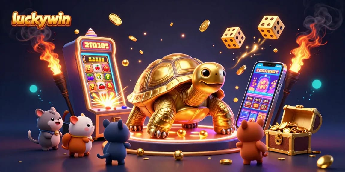 Engage in thrilling gameplay at Luckywin with vibrant visuals of exciting casino action.