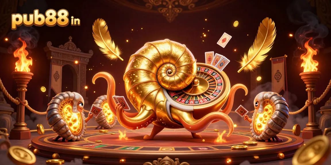 Immerse in pub88 in casino action with ancient nautilus roulette and card games.