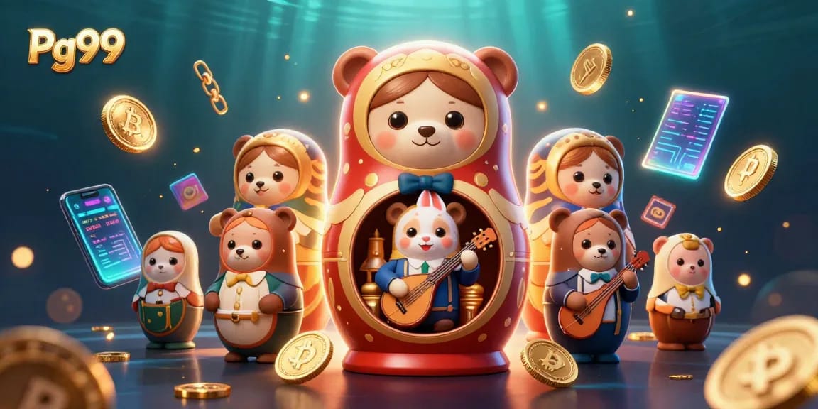 Experience the thrilling Pg99 Casino with 3D characters and exciting crypto elements in action.