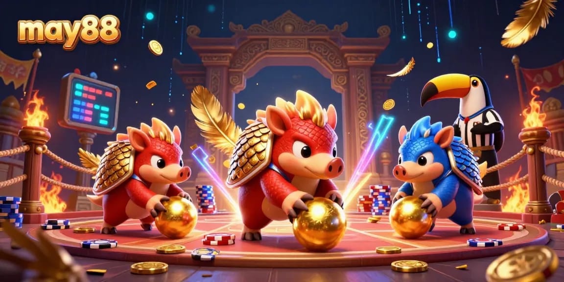 Experience thrilling casino action like never before with may88's vibrant pangolin rivalry!