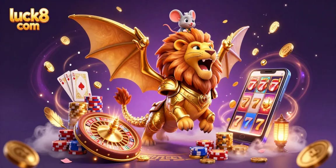 Experience the thrill of luck8 com with an exciting casino adventure featuring a roaring chimera and dynamic game elements.