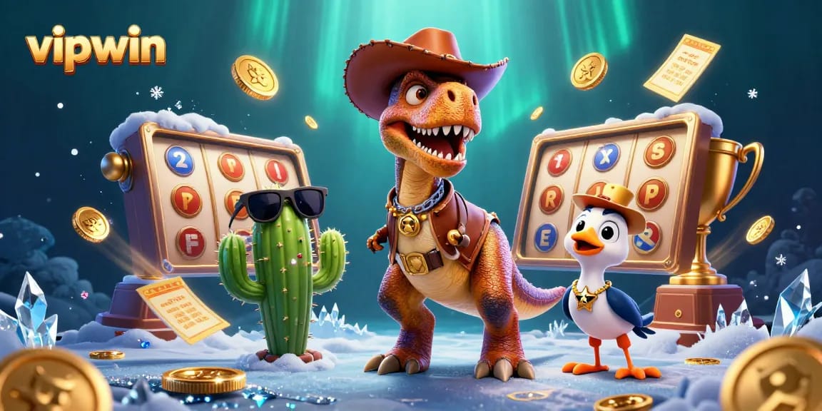 Spin the reels at vipwin with vibrant characters in a dynamic casino adventure.