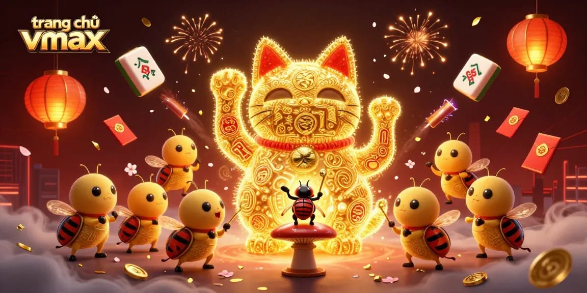 Experience high energy gameplay at trang chủ Vmax with vibrant casino elements and dynamic characters.