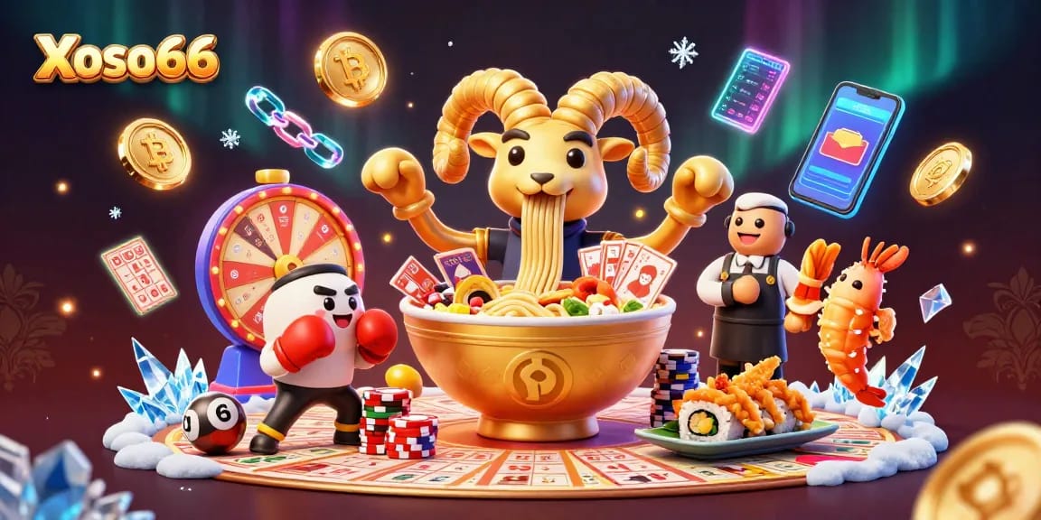 Xoso66 players winning with vibrant lottery elements and dynamic 3D characters in action