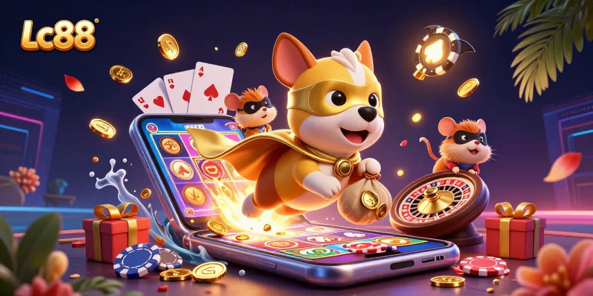 Engage with the thrilling games at Lc88, where the superhero dog and his sidekick unveil jackpots and winnings.