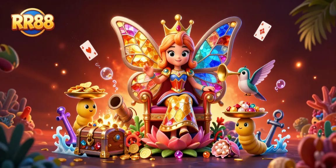 Experience thrilling gameplay at RR88 with vibrant casino elements and stunning 3D visuals.