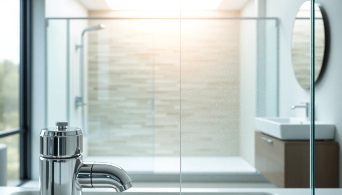 Shower screens for wet rooms emphasizing a sleek and modern glass design in a bright bathroom.