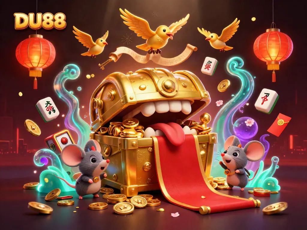 Engage with DU88 casino thrills through shimmering jackpot treasures and vibrant gaming elements.