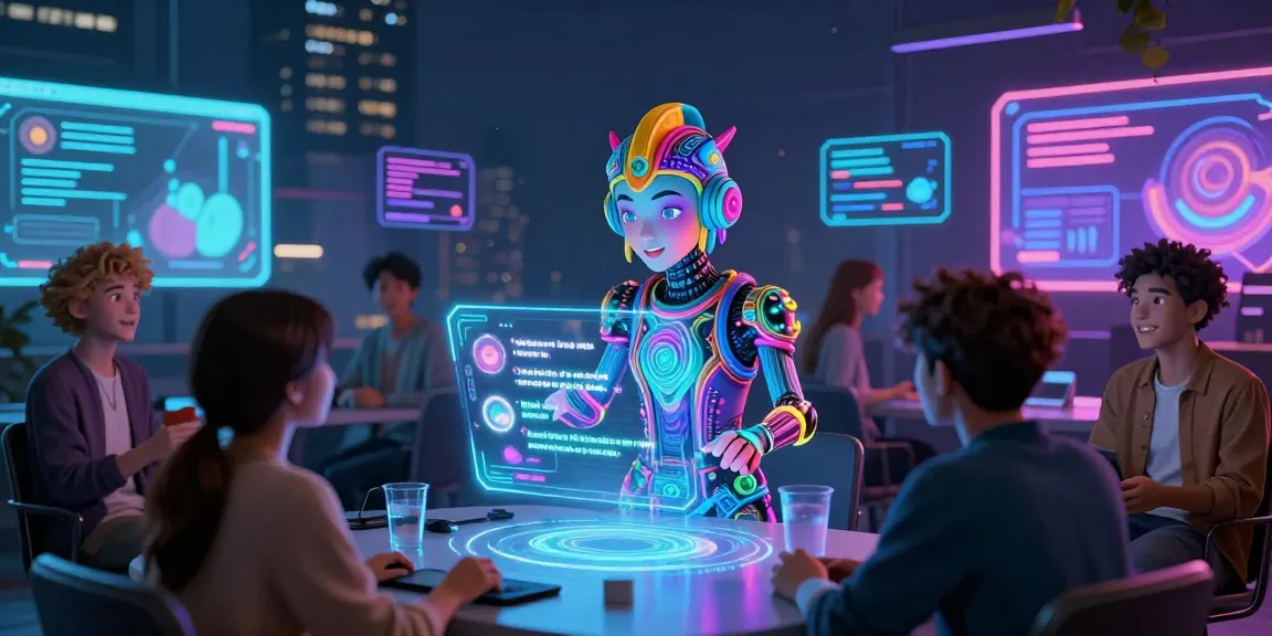 Engaging urban scene showing vibrant AI NSFW chat characters interacting in a lively digital environment, highlighting interactive conversations.