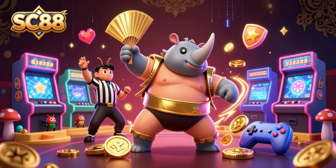 SC88 offers dynamic gambling experiences featuring colorful arcade machines and engaging characters.