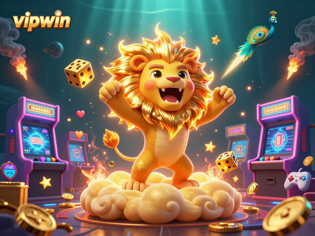 Experience thrilling gameplay with vipwin's dynamic casino scenes featuring vibrant characters and elements.