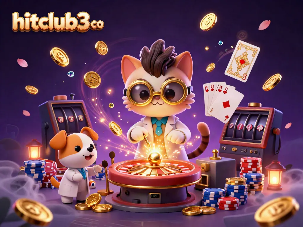 Engage with hitclub3 co to uncover the fun of golden gaming with a lively 3D casino scene.