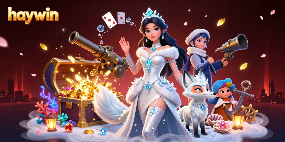 Experience epic wins with haywin's engaging casino theme, featuring a stunning 3D ice queen and dynamic game elements.