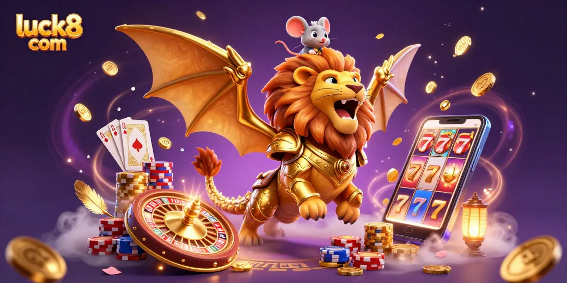 Experience the thrill of luck8 com with an exciting casino adventure featuring a roaring chimera and dynamic game elements.