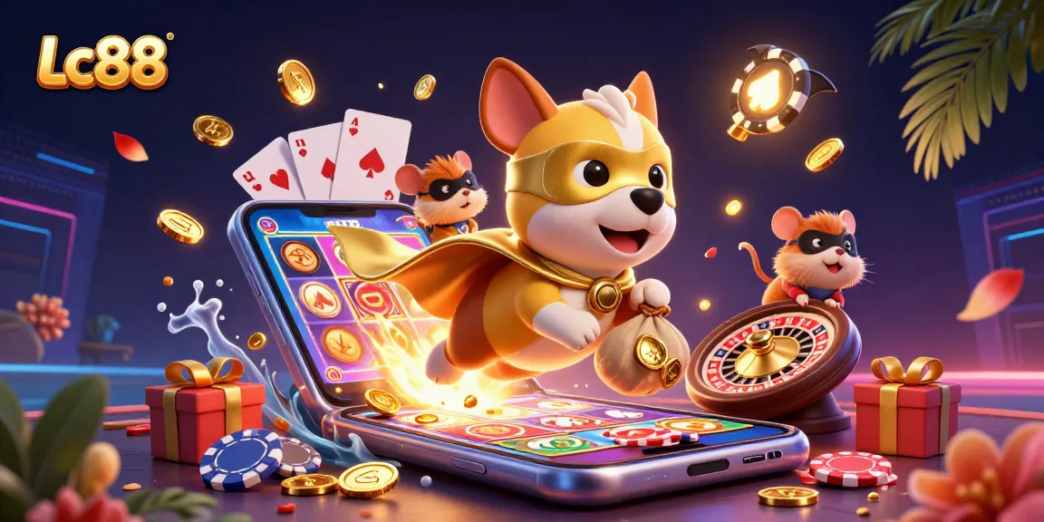 Engage with the thrilling games at Lc88, where the superhero dog and his sidekick unveil jackpots and winnings.